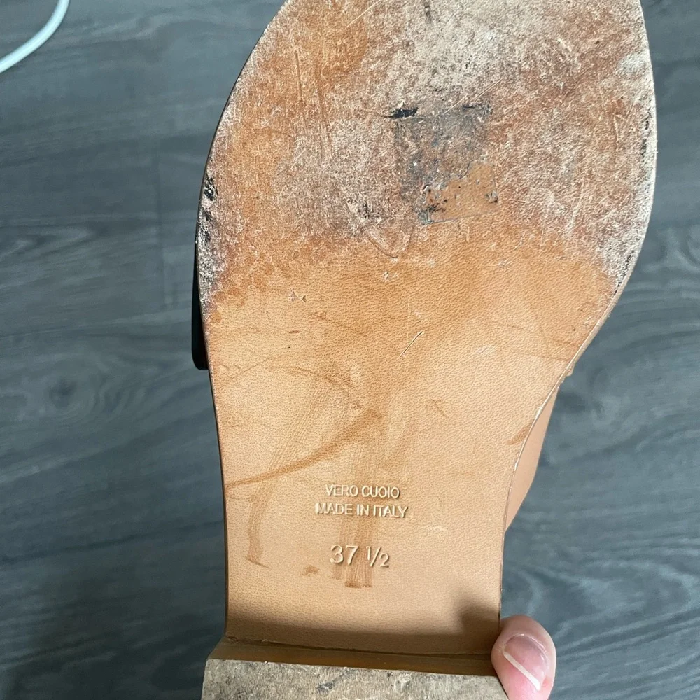 EUC La CANADIENNE Buckle Tan Leather Sandals - Picture 4 of 4